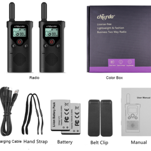 Chierda CD18P PMR446 License-free 2w Handheld Radios Europe Two Way Woki Toki with screen