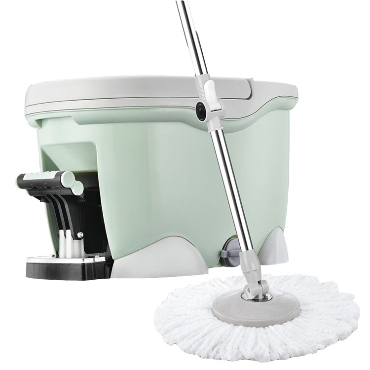 New design double drive 360 spin magic mop and bucket