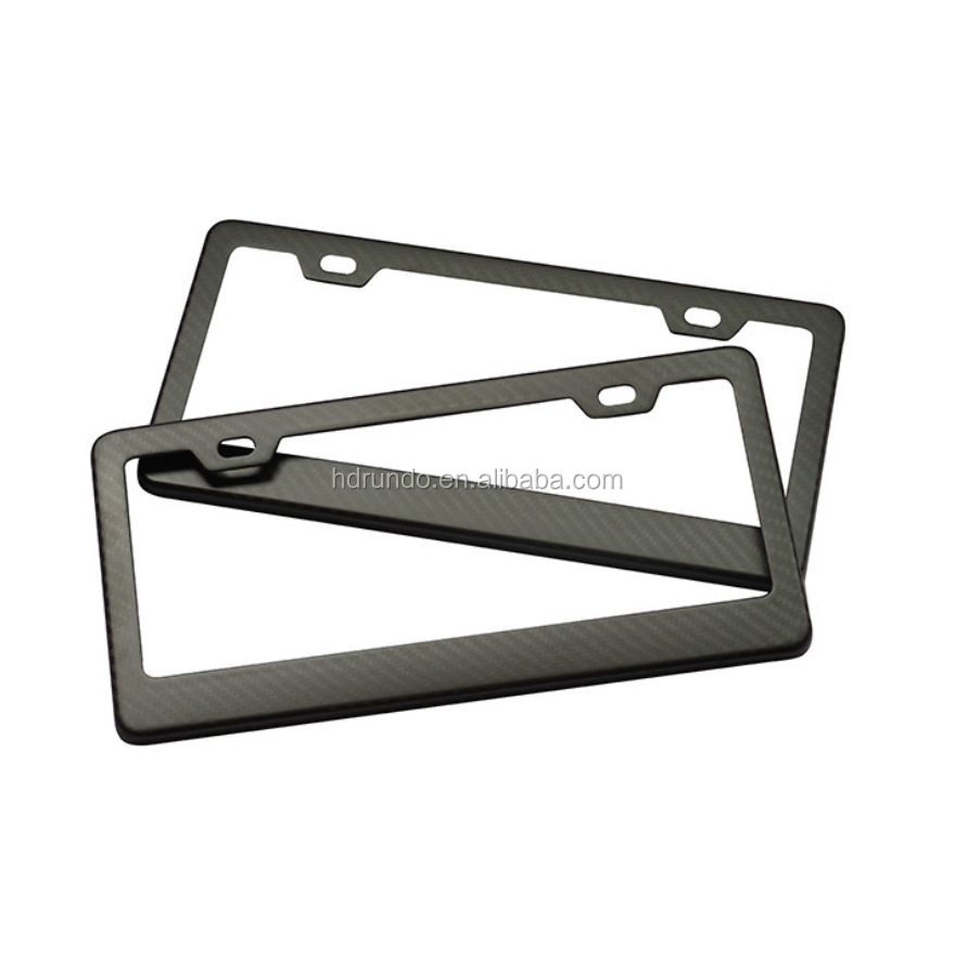 US Standard Real Carbon Fiber Custom Design Car License Plate Frame Number Plate Frame License Plate Holder Cover