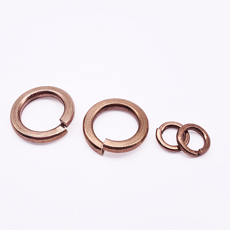 Handan Factory Custom Brass Copper Spring Lock Washers M1.6 M2 M3 M4 M5 M6 M8 M10 M12 M14 M16 M20