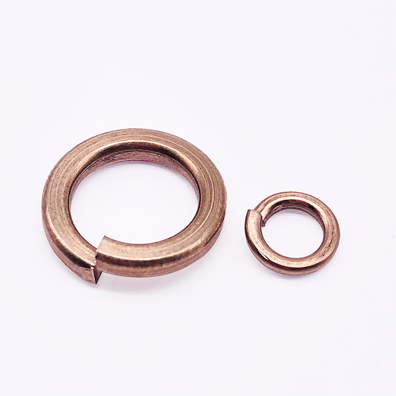 Handan Factory Custom Brass Copper Spring Lock Washers M1.6 M2 M3 M4 M5 M6 M8 M10 M12 M14 M16 M20