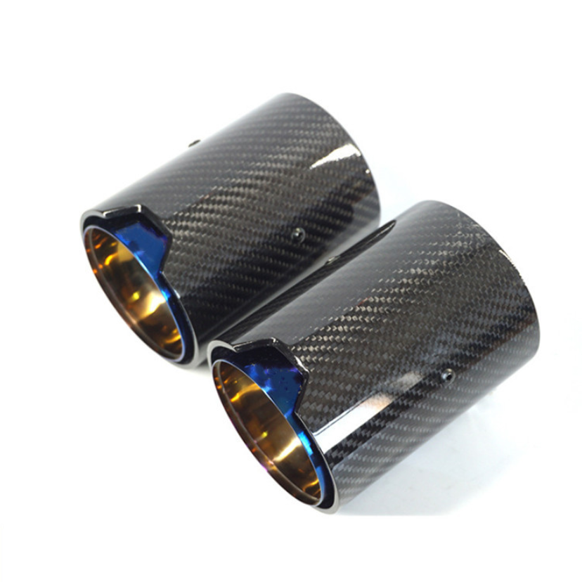 Chrome Stainless Steel Carbon Fiber Muffler Exhaust Tips For BMW M2 M3 M4 M5 F10 F80 F82 F83 F87