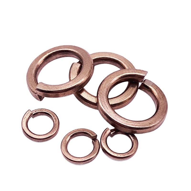 Handan Factory Custom Brass Copper Spring Lock Washers M1.6 M2 M3 M4 M5 M6 M8 M10 M12 M14 M16 M20