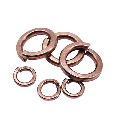 Handan Factory Custom Brass Copper Spring Lock Washers M1.6 M2 M3 M4 M5 M6 M8 M10 M12 M14 M16 M20