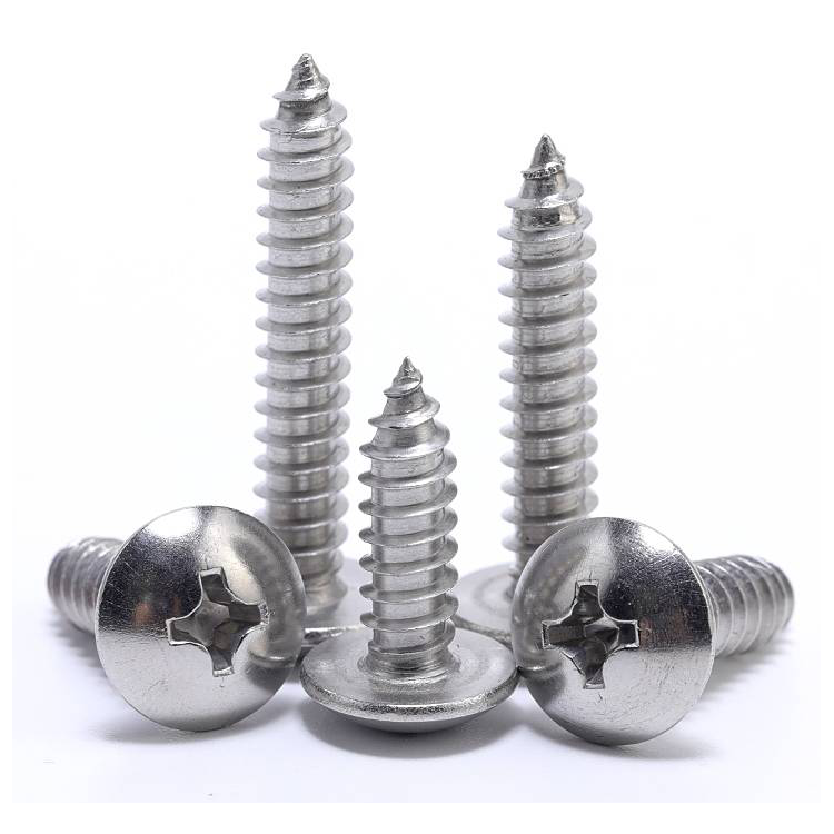 Hardware Tool 4Mm-80Mm Cross Umbrella Head Self-Tapping Screw For Furniture