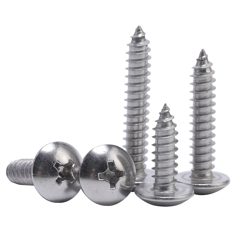 Hardware Tool 4Mm-80Mm Cross Umbrella Head Self-Tapping Screw For Furniture