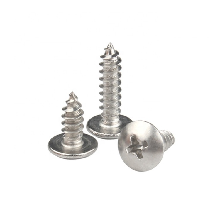 Stainless Steel 304 316 Truss Pan Mushroom Umbrella Head Cross Wood Self Tapping Screw