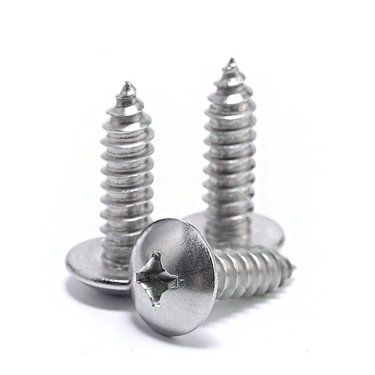 Cross large flat head tapping screw TA mushroom head pointed tail wood screw umbrella head tapping screw