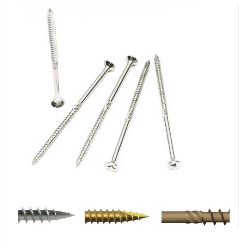 Pan flat head screw torx square drive robertson wood self tapping decking screws stainless steel