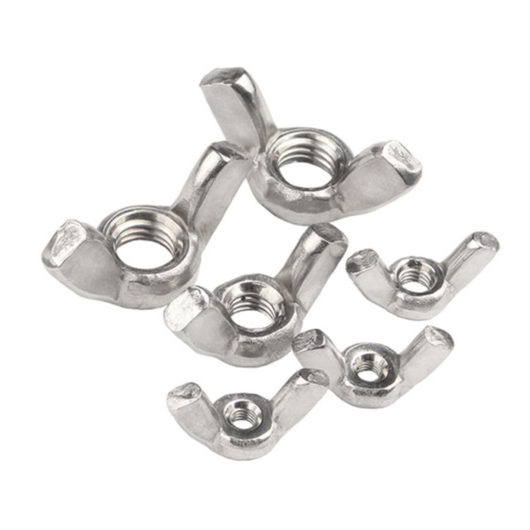 DIN316 Stainless Steel 304 Butterfly Wing Nut and Bolt A2-70 A4-70 Wing Head Thumb Screws 6# 8#