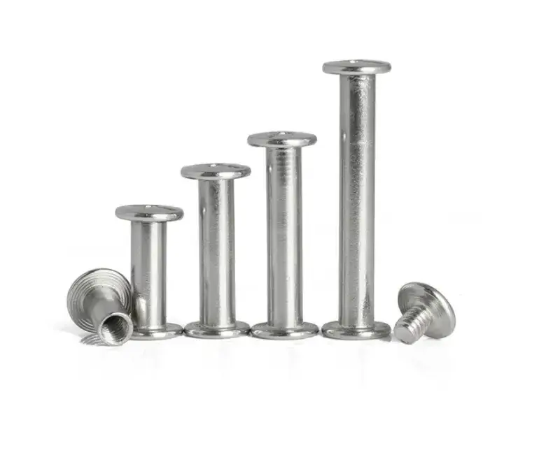 High quality length ledger rivet binding stainless steel female rivet double side locking nut