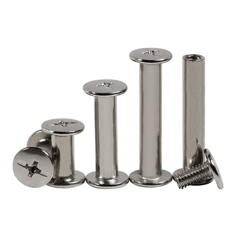 High quality length ledger rivet binding stainless steel female rivet double side locking nut