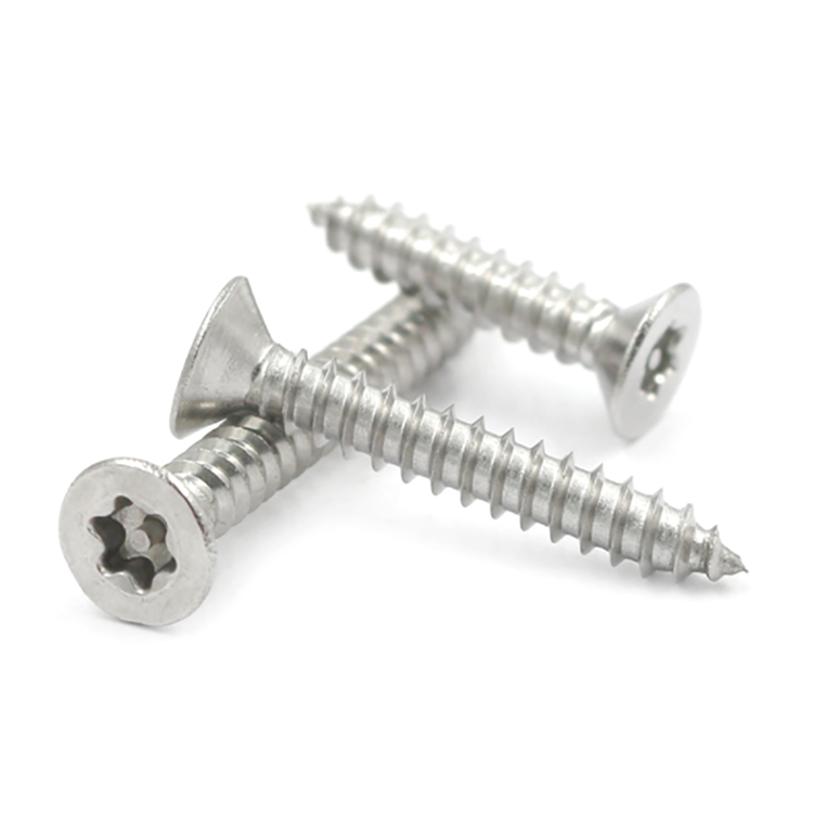 Customized Stainless Steel 304 316 Countersunk Flat Head Security Screws T15 Torx Screws Wrench Anti Theft Wood Bolts