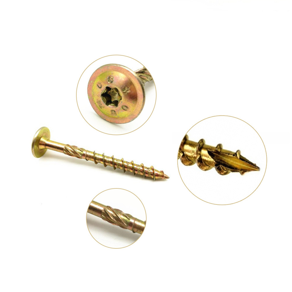 Custom Stainless Steel 304 Torx Head Drive Wood Screws Self Tapping Drilling Decking Screw Pocket Hole Screw for Furniture