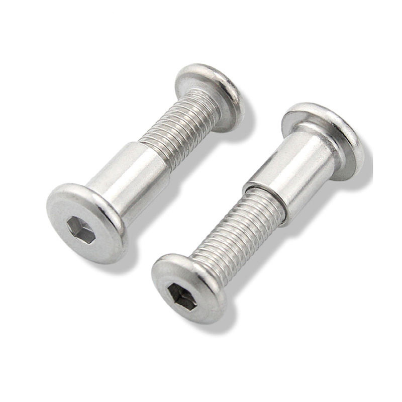 M5 M6 M8 M10 M12 M16 Stainless Steel 304 Flat Head Hex Socket Chicago Screws Male and Female Screw and Nut