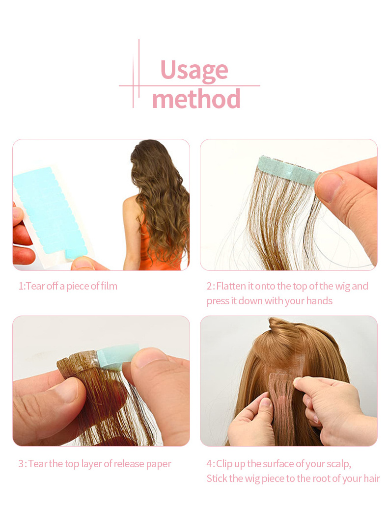 Newest Waterproof  Wig Hair Extension Tools Adhesive Double Sided  Super Tape Hair Wig Tape