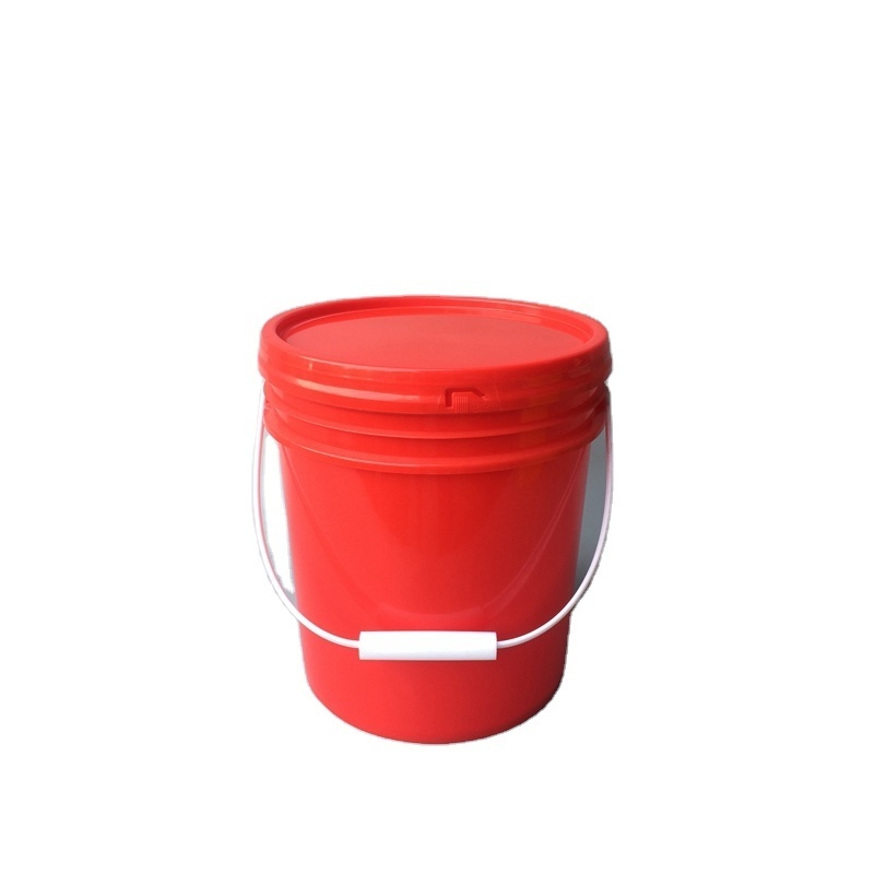 Manufacturer PP Plastic Protein buckets with Lid China Customized LOGO printing Pcs Color Powder Screw Material for build