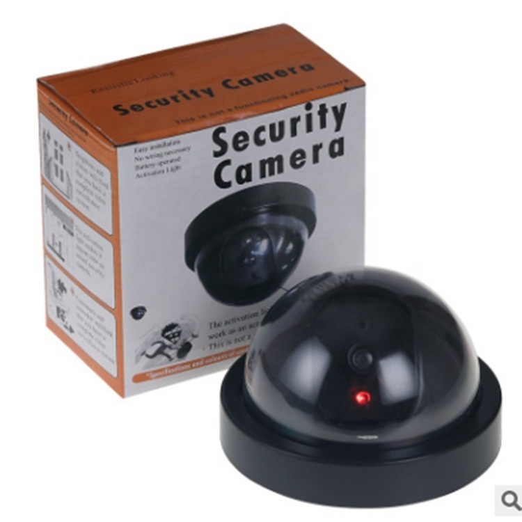 Wireless Fake Security Surveillance System Realistic Look CCTV Home Security Camera with Flashing Red LED Light