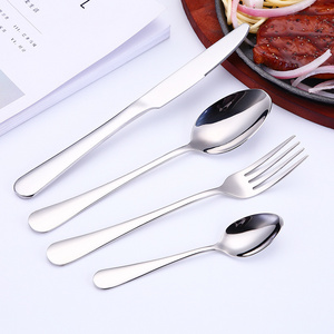 Customized High Quality Restaurant Hotel Wedding Stainless Steel Titanium Gold Flatware Set Spoon and Fork and Knife Cutlery Set