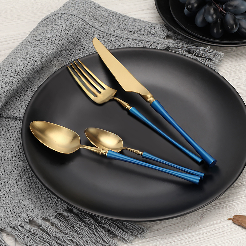 D041 Hongda 304 18/10  European Style Restaurant Flatware Hotel Stainless Steel Metal Cutlery Set