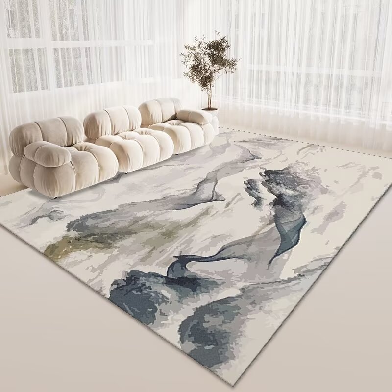 Hot selling carpets living room large abstract geometric China carpet factory provided home decor carpets and rugs