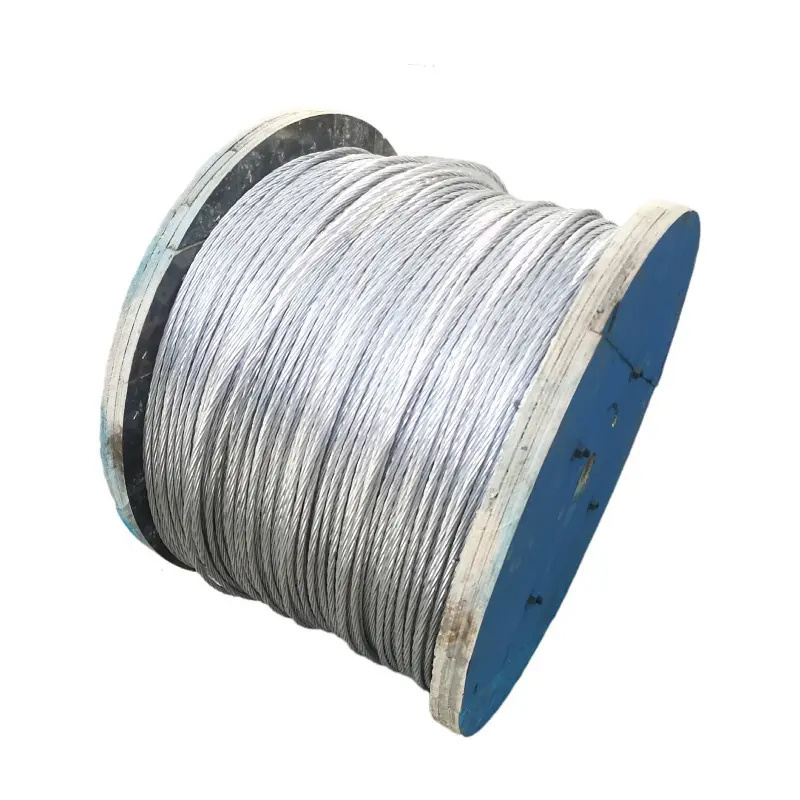 With high quality wholesale stainless steel 12mm two-strand wheat chai galvanized strand flexible cable round steel wire rope