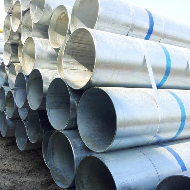 hot dipped galvanized steel pipe for carport 6 inch 100mm diameter round seamless