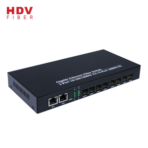 2*10/100/1000 RJ45 Port Networking Switch 10G 8-port SFP Switch 8*1000M SFP 2 Year Full-duplex & Half-duplex 0.86kg/1kg ZX-8G2FL