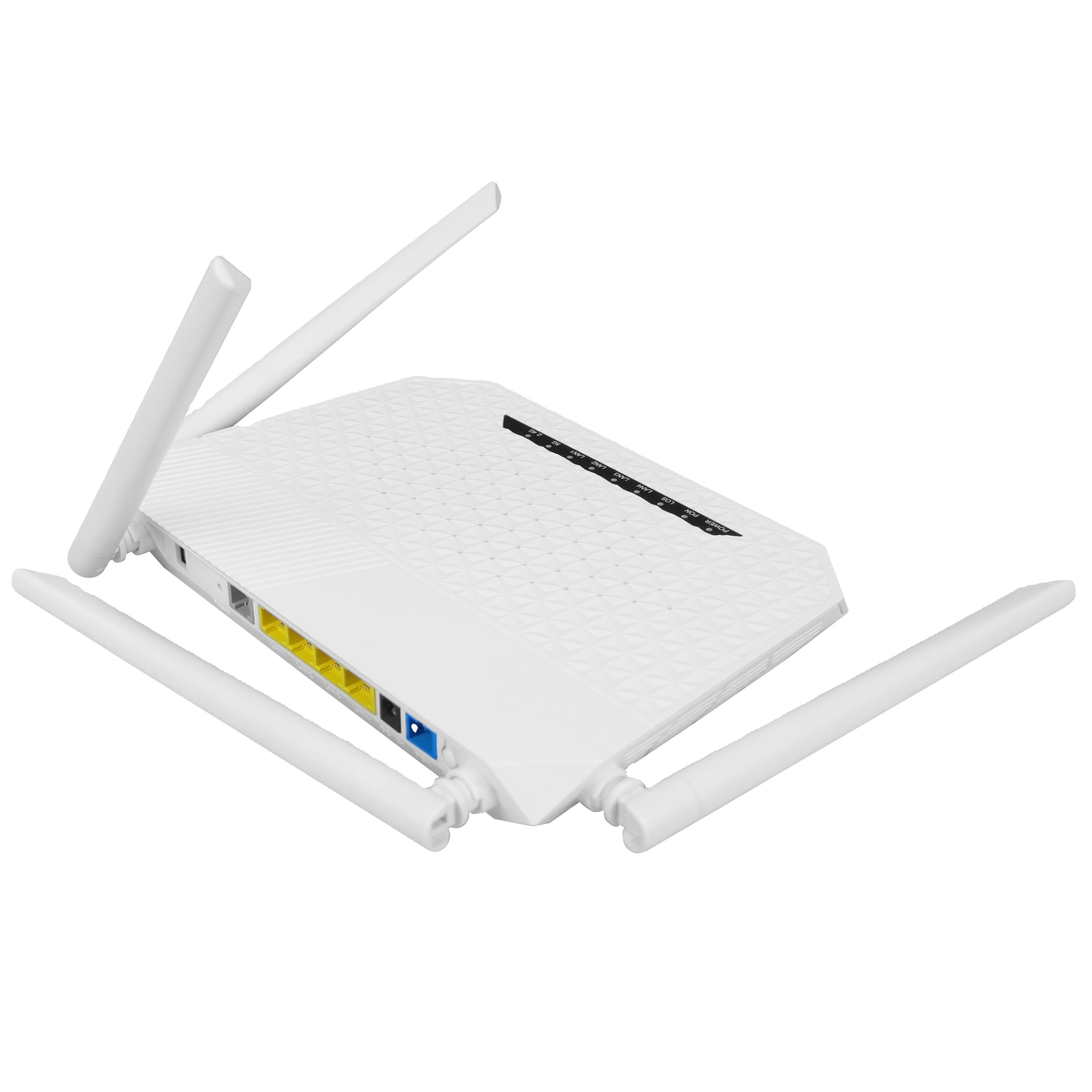 HDV SKD CKD Dual Band 2.4G&5G 5dBi AC 4GE+4WIFI+1POTS+1USB  XPON GPON ONU