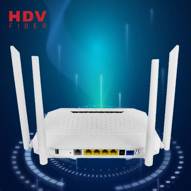 HDV SKD CKD Dual Band 2.4G&5G 5dBi AC 4GE+4WIFI+1POTS+1USB  XPON GPON ONU