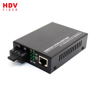 10/100/1000M adaptive CCTV Ethernet  FTTH media converter SC duplex connector