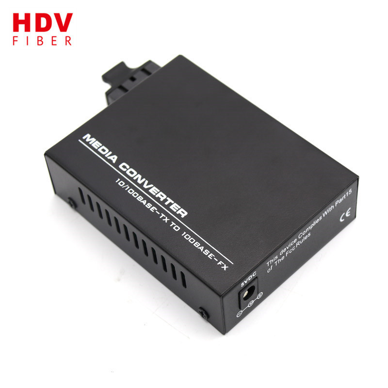 10/100/1000M adaptive CCTV Ethernet  FTTH media converter SC duplex connector