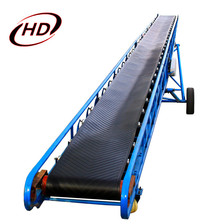 15m 20m 30m mobile incline belt conveyor for truck container loading unloading