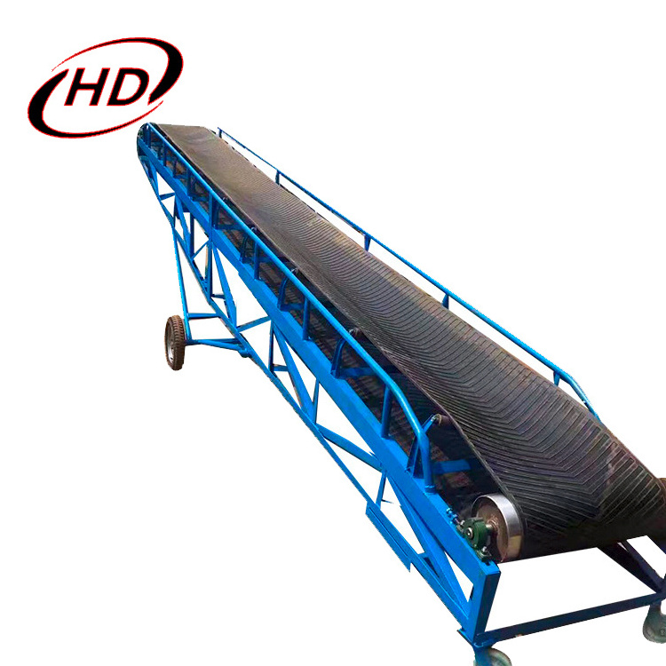 15m 20m 30m mobile incline belt conveyor for truck container loading unloading