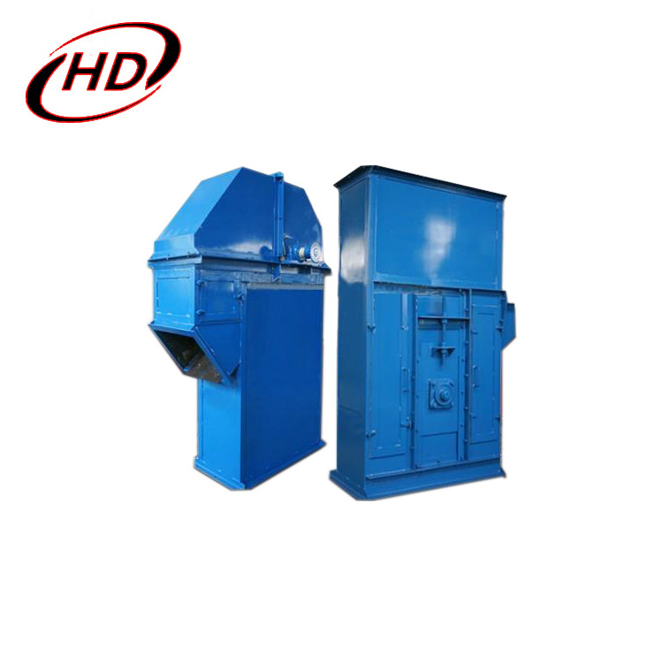 Plastic hopper buckets elevator conveyor for grain granular