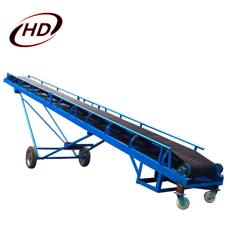 15m 20m 30m mobile incline belt conveyor for truck container loading unloading