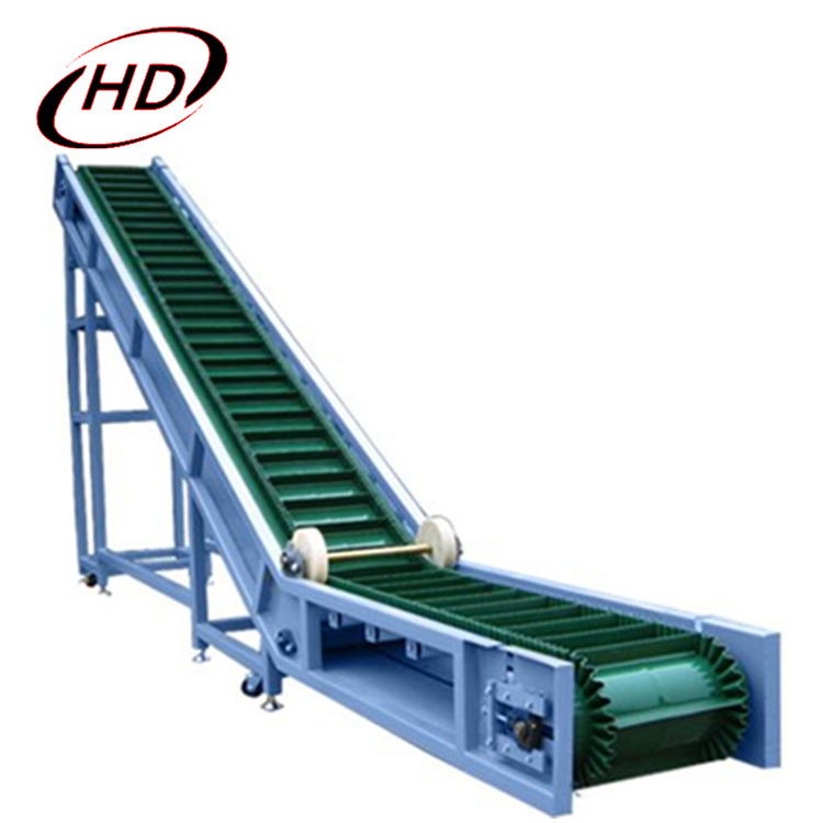 Steep Inclined wave sidewall pvc belt conveyor/Large dip vertical conveying equipment price