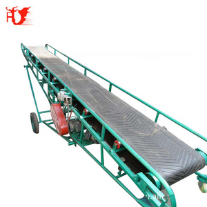 Easy install compost portable wide conveyor belt with hopper