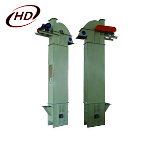 Plastic hopper buckets elevator conveyor for grain granular