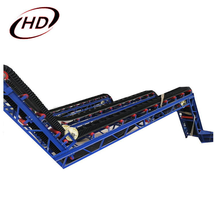 Steep Inclined wave sidewall pvc belt conveyor/Large dip vertical conveying equipment price