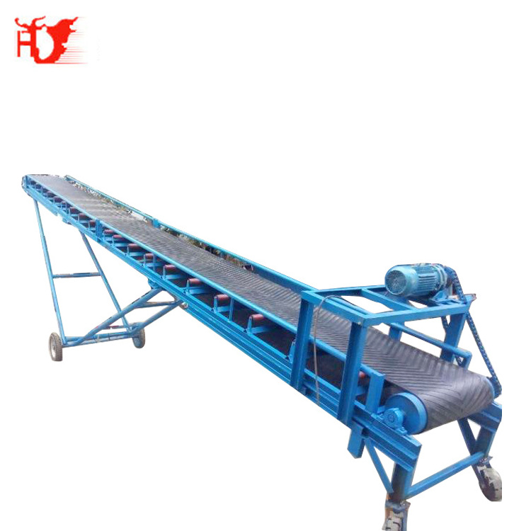 Easy install compost portable wide conveyor belt with hopper