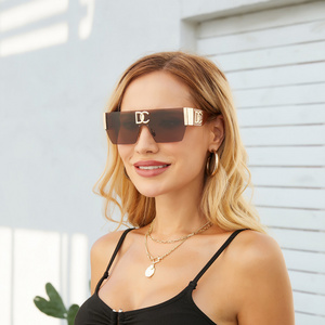 Branded uv 400 eye protection one piece vintage sun glasses 2022 fashion women pc sunglasses polarized sunglasses DC sunglasses