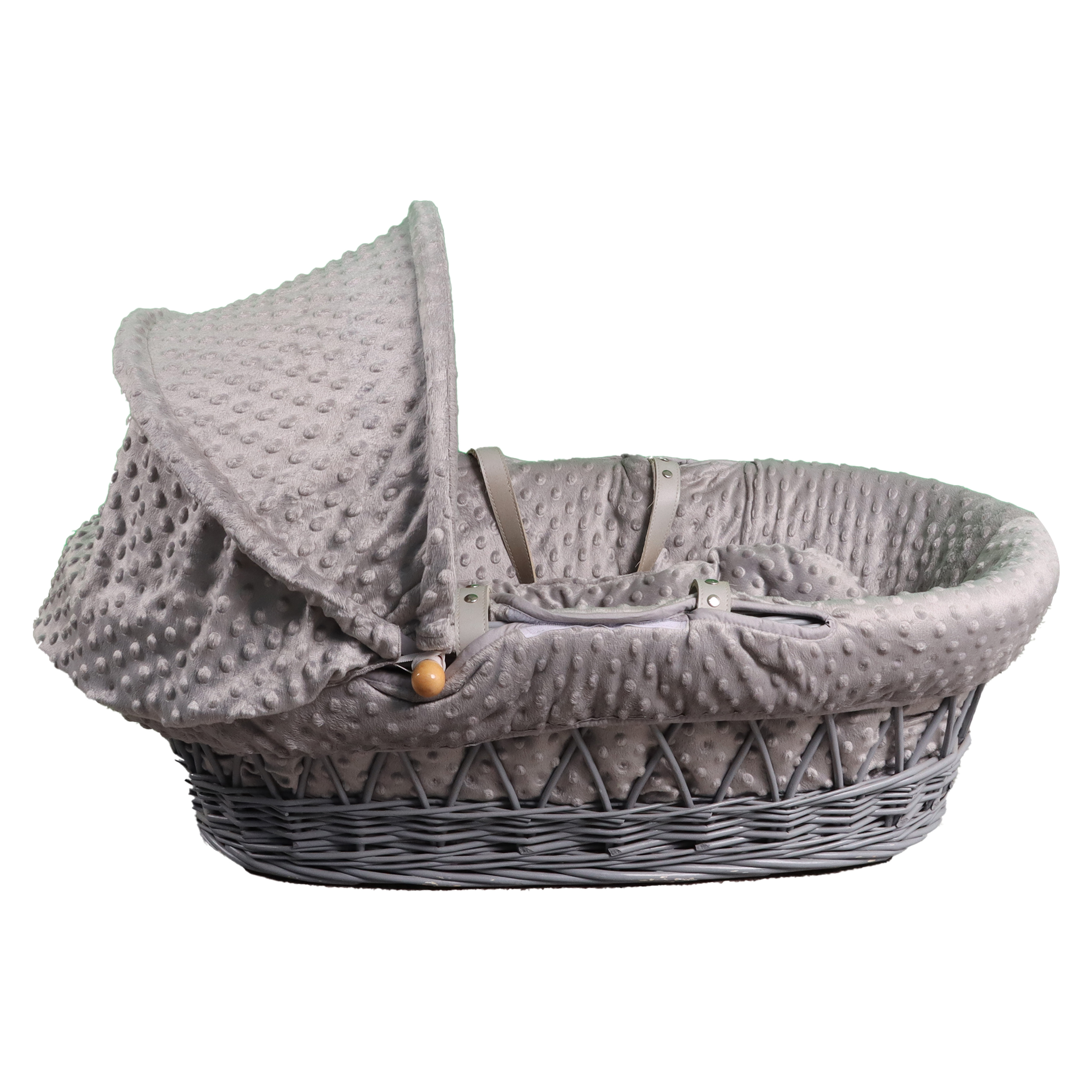 Baby Wicker Basket Cradle Set Eco Friendly Baby Clothing Storage Moses Crib Two Handle Wicker Rattan Baby Changing Basket