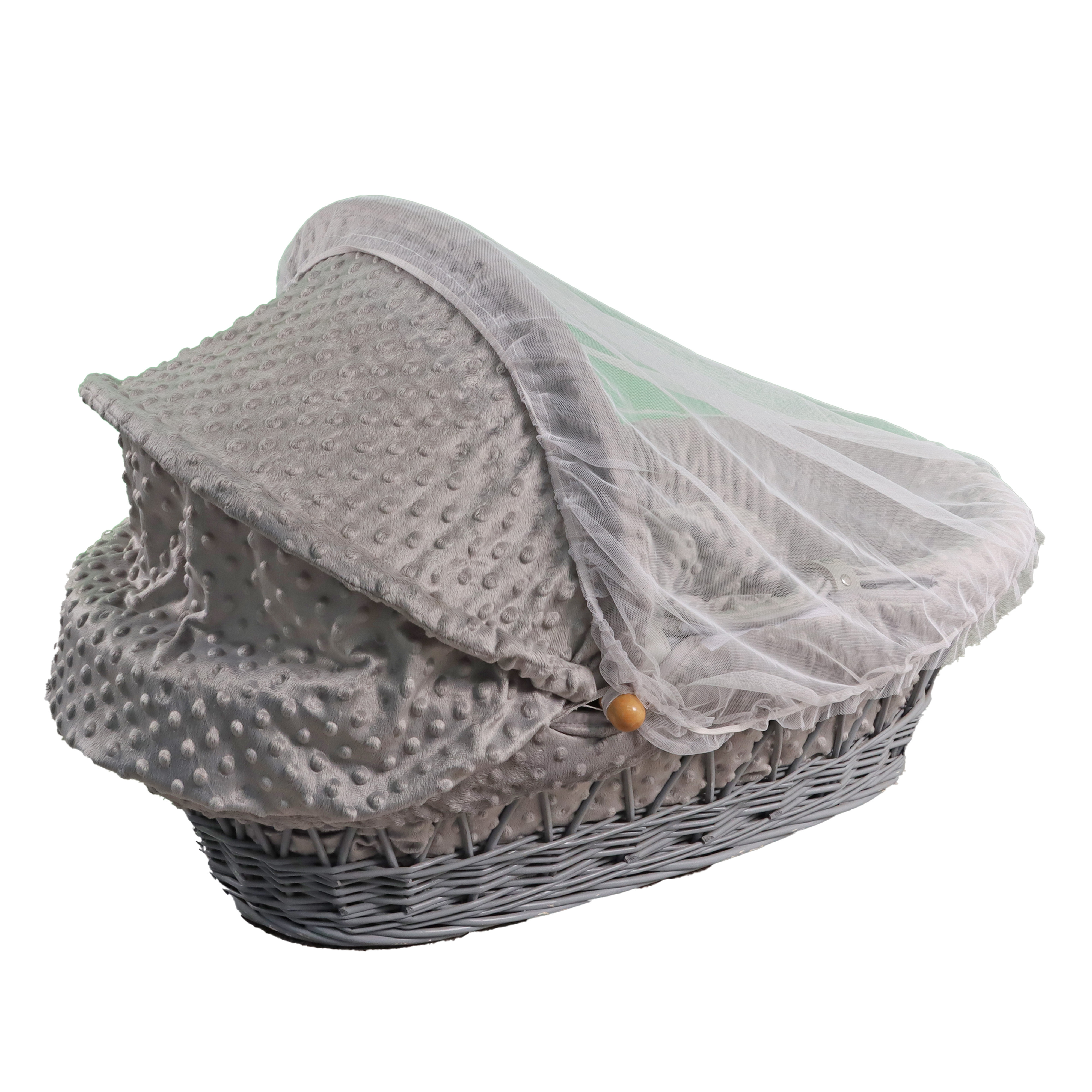 Baby Wicker Basket Cradle Set Eco Friendly Baby Clothing Storage Moses Crib Two Handle Wicker Rattan Baby Changing Basket