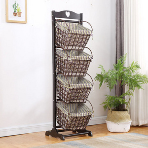 Cotton rope storage basket woven storage basket storage baskets rack for organizing