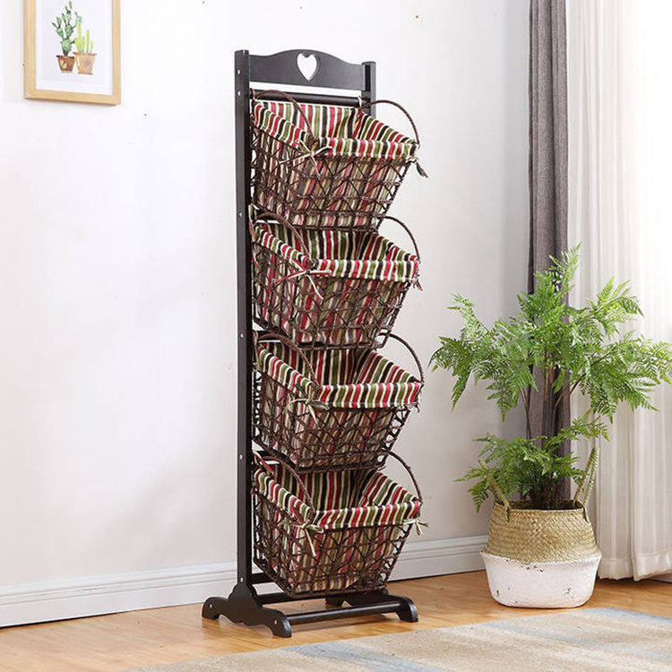 Cotton rope storage basket woven storage basket storage baskets rack for organizing