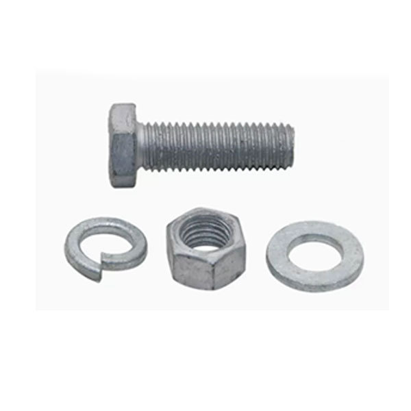 China Factory Fasteners M8 M16 M20 Hot galvanizing Hex Bolt and Nut Steel HDG Hex Bolt DIN933