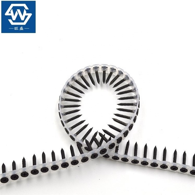 China factory, high strength collated drywall screws gypsum screw drywall, chain screws