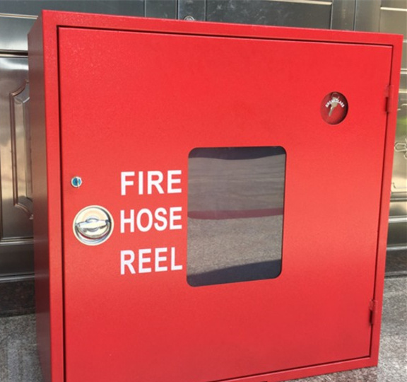 Factory price firefighting equipment fire hose reel box fire extinguisher box with fire accessories