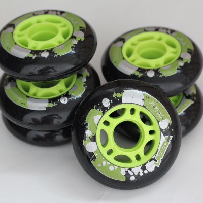 Manufacturers wholesale Wear-resistant flat flower free style inline skates  wheels 80mm skateboard rubber wheel